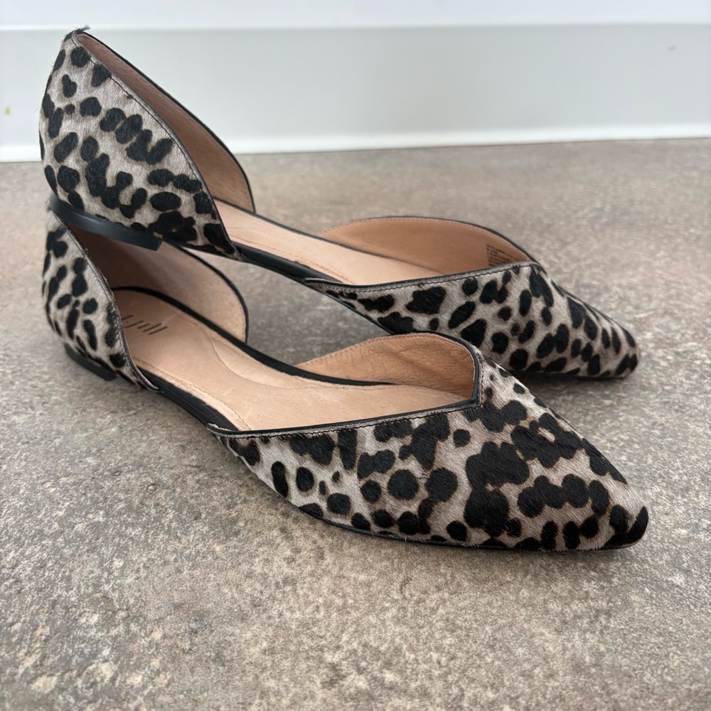 NWOB J. Jill Leopard Print Matabele D’Orsay Women's Flats